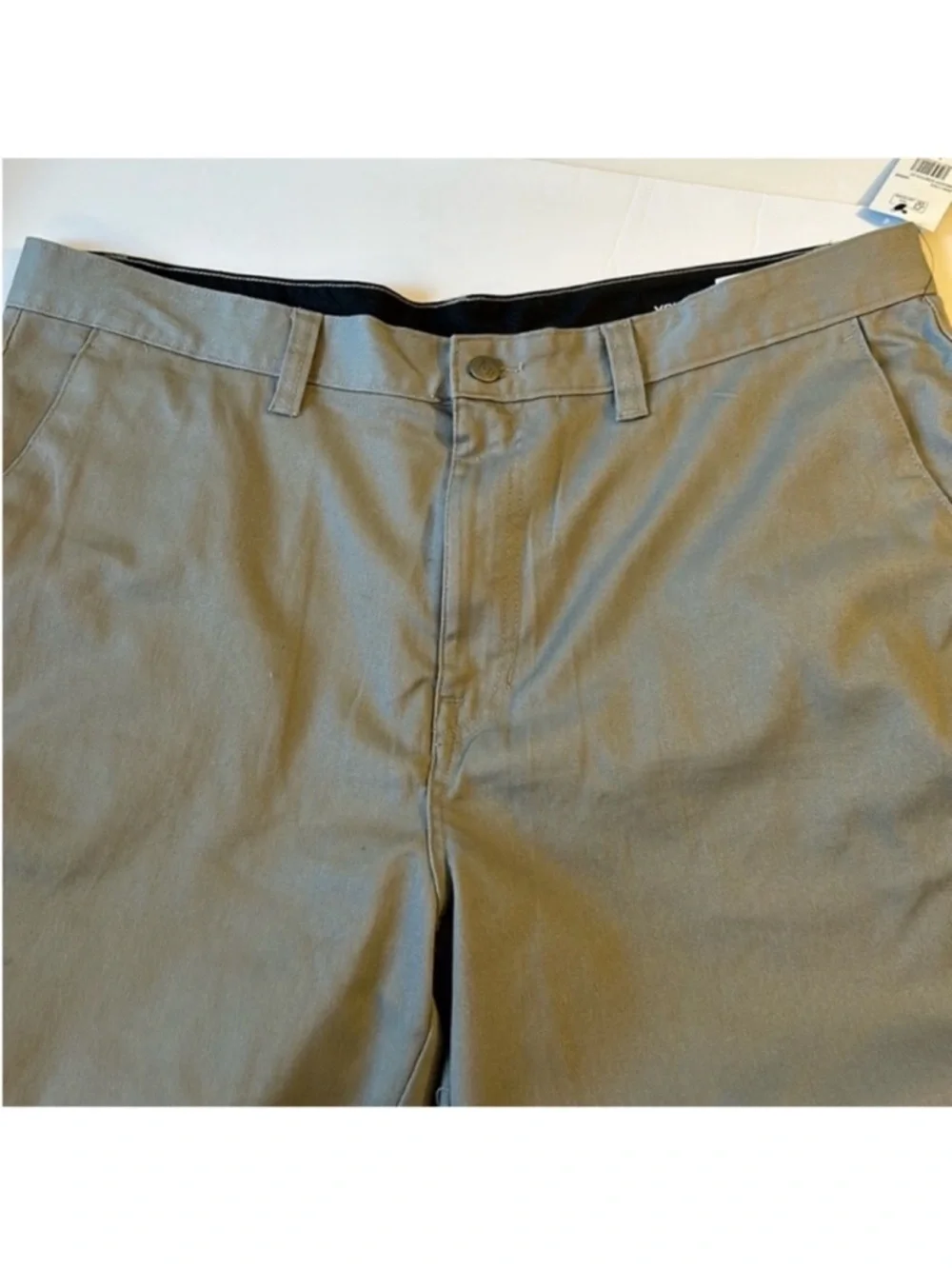 Volcom 40 Shorts VMonty Chino Stretch in Moonbeam Gray 22” pockets NWT